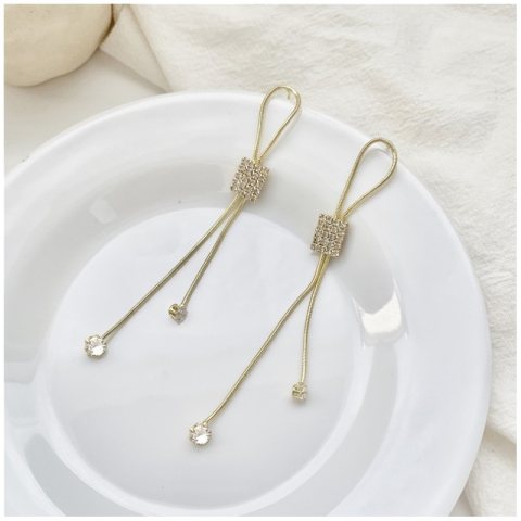 Kolczyki złote wiszące K1278