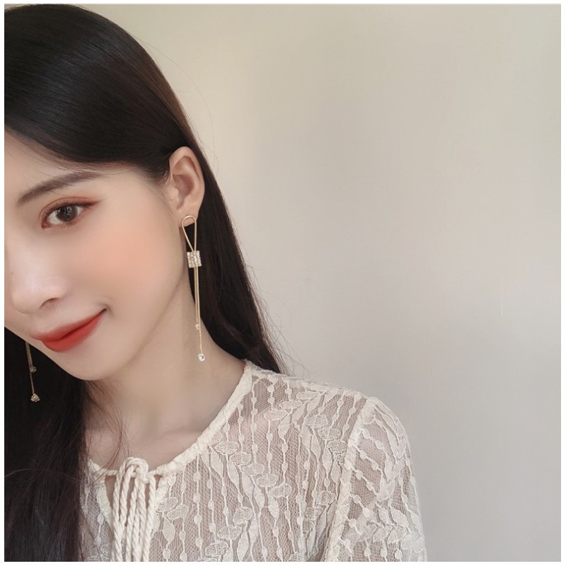 Kolczyki złote wiszące K1278 - obrazek 2