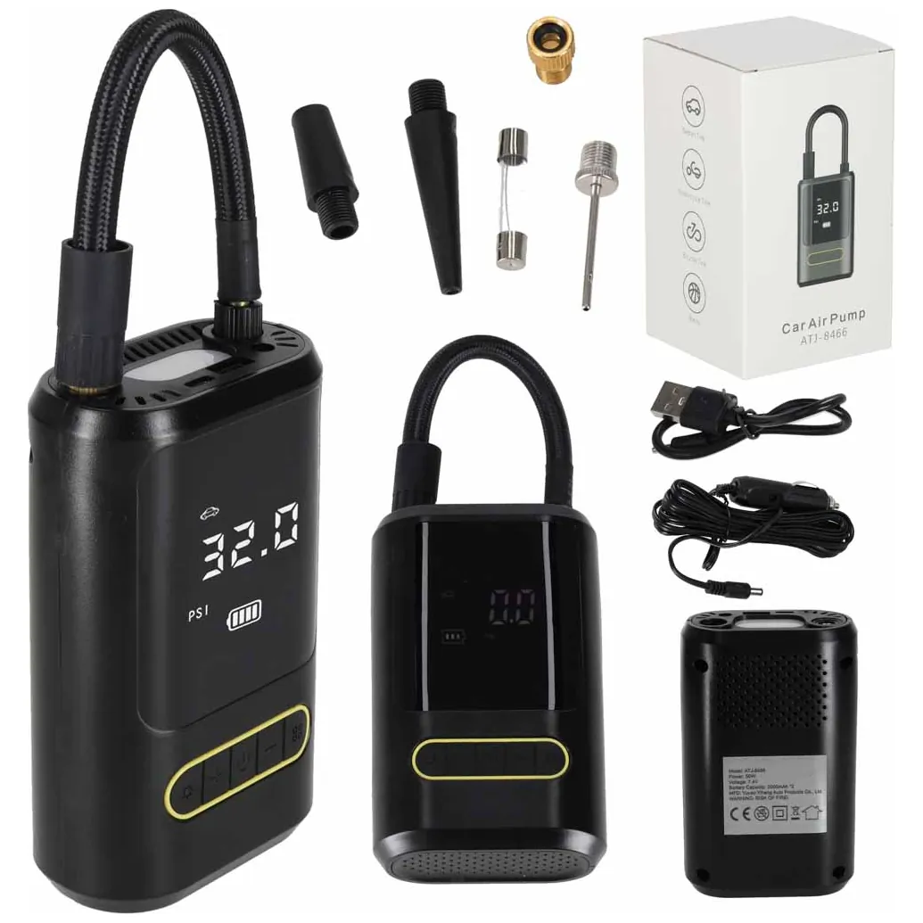 Pompka rowerowa elektryczna samochodowa powerbank USB