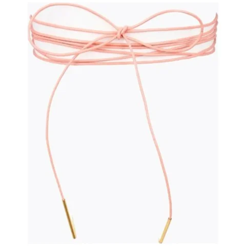 NASZYJNIK CHOKER DELIKATNY - RÓŻOWY N526R