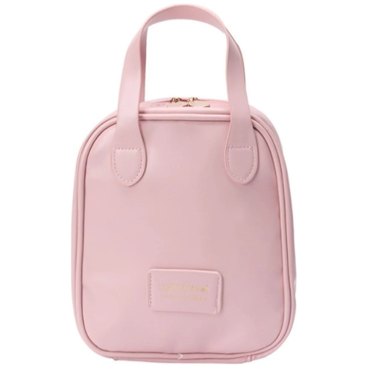 Kosmetyczka organizer na kosmetyki z rączką 17x7x19cm różowa KS128R - obrazek 8