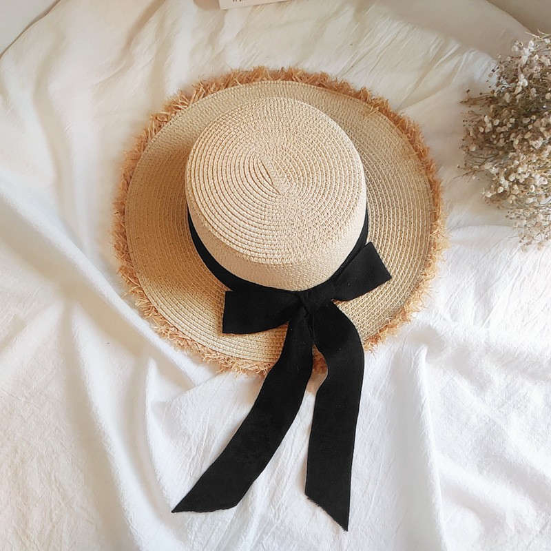 Stylowy kapelusz damski plażowy letni słomkowy KOKARDA CZ49 - obrazek 2
