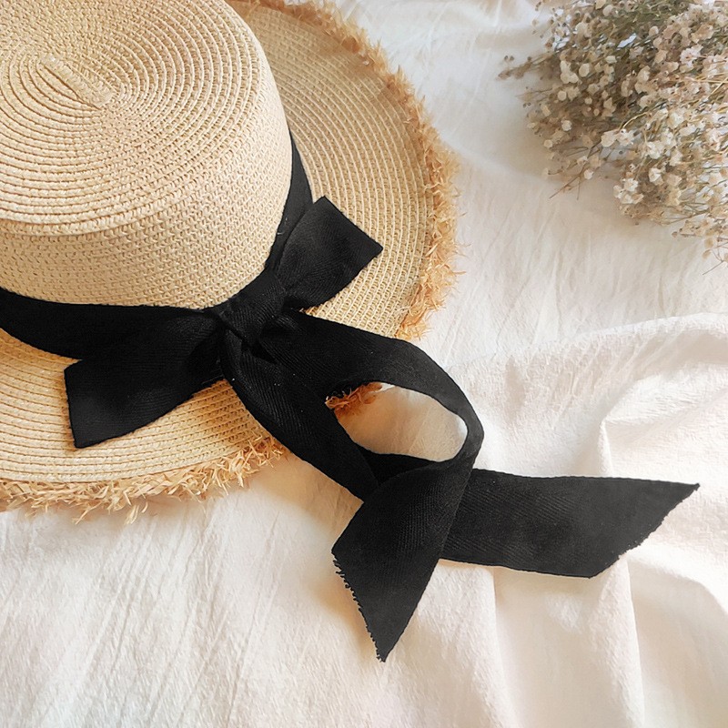 Stylowy kapelusz damski plażowy letni słomkowy KOKARDA CZ49 - obrazek 3