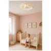 Lampa LED sufitowa plafon do pokoju dziecięcego ściemniana + pilot księżyc biała