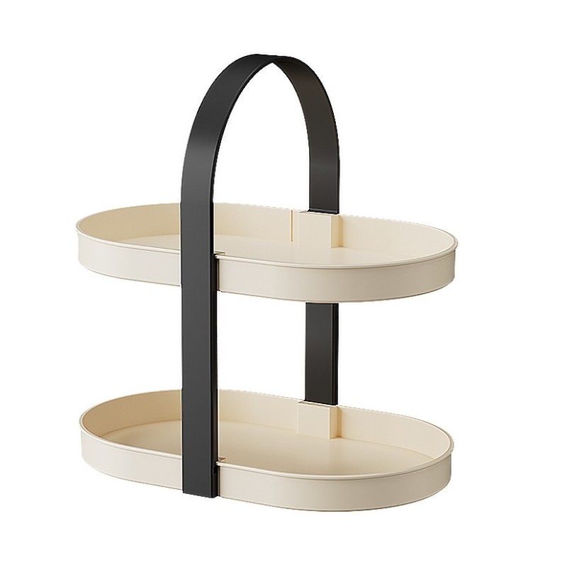 Ekskluzywny stojak do przechowywania, ekspozycji 2 poziomowy na blat do łazienki AESTHETIC STYLE CB57 - obrazek 3