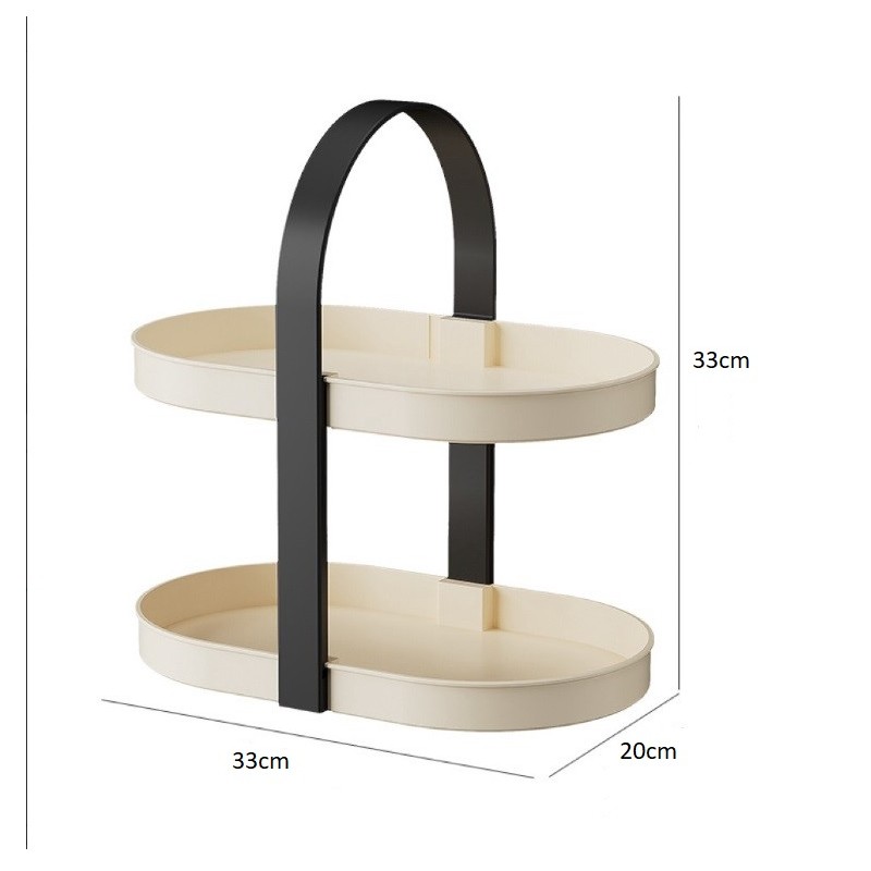 Ekskluzywny stojak do przechowywania, ekspozycji 2 poziomowy na blat do łazienki AESTHETIC STYLE CB57 - obrazek 5