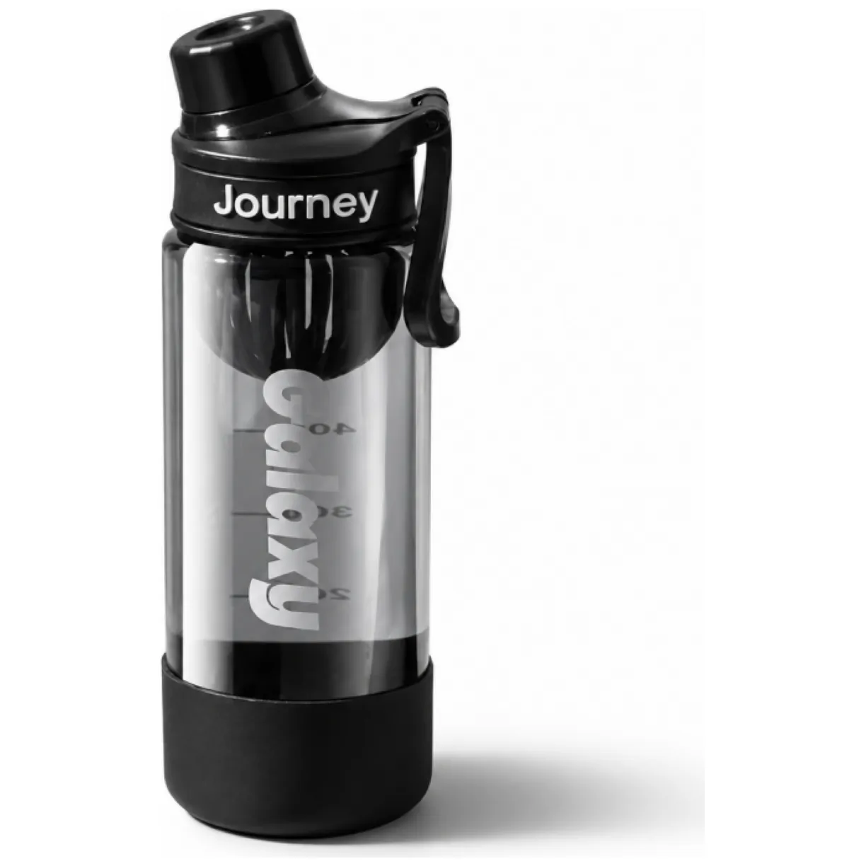 Czarny bidon sportowy 800ml z uchwytem i miarką, wolny od BPA - obrazek 5