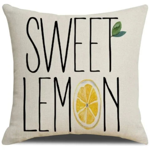 Poszewka na poduszkę 45 x 45 cm SWEET LEMON POD163