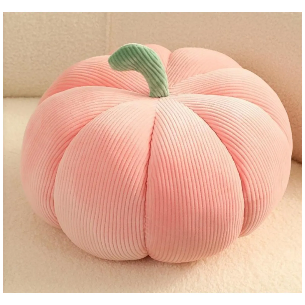 Poduszka w kształcie DYNI 18cm materiał sztruks piękna elegancka DNR01R - obrazek 4
