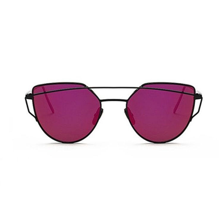 Okulary przeciwsłoneczne GLAM ROCK FASHION Lustrzanki Czerwone OK21WZ3 - obrazek 3