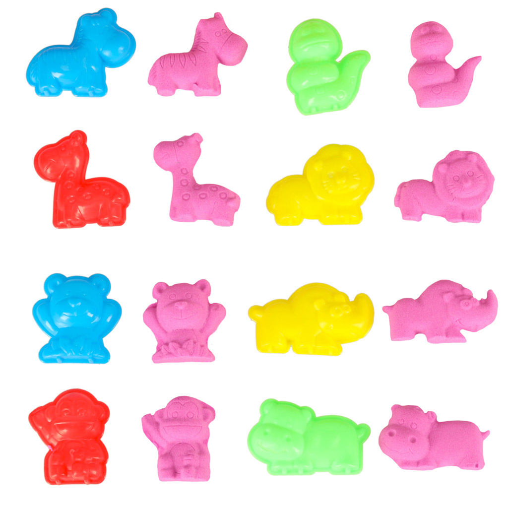 Piasek Kinetyczny w wiaderku 1kg foremki różowy - Image 5