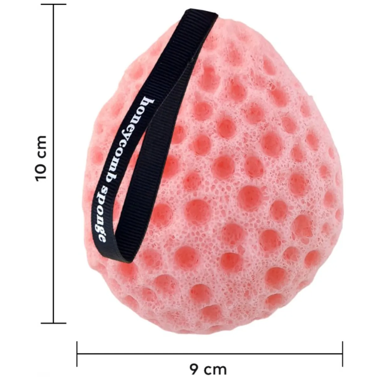 Gąbka Plaster miodu do mycia ciała na mokro 10 cm delikatny peeling GB03R - obrazek 3