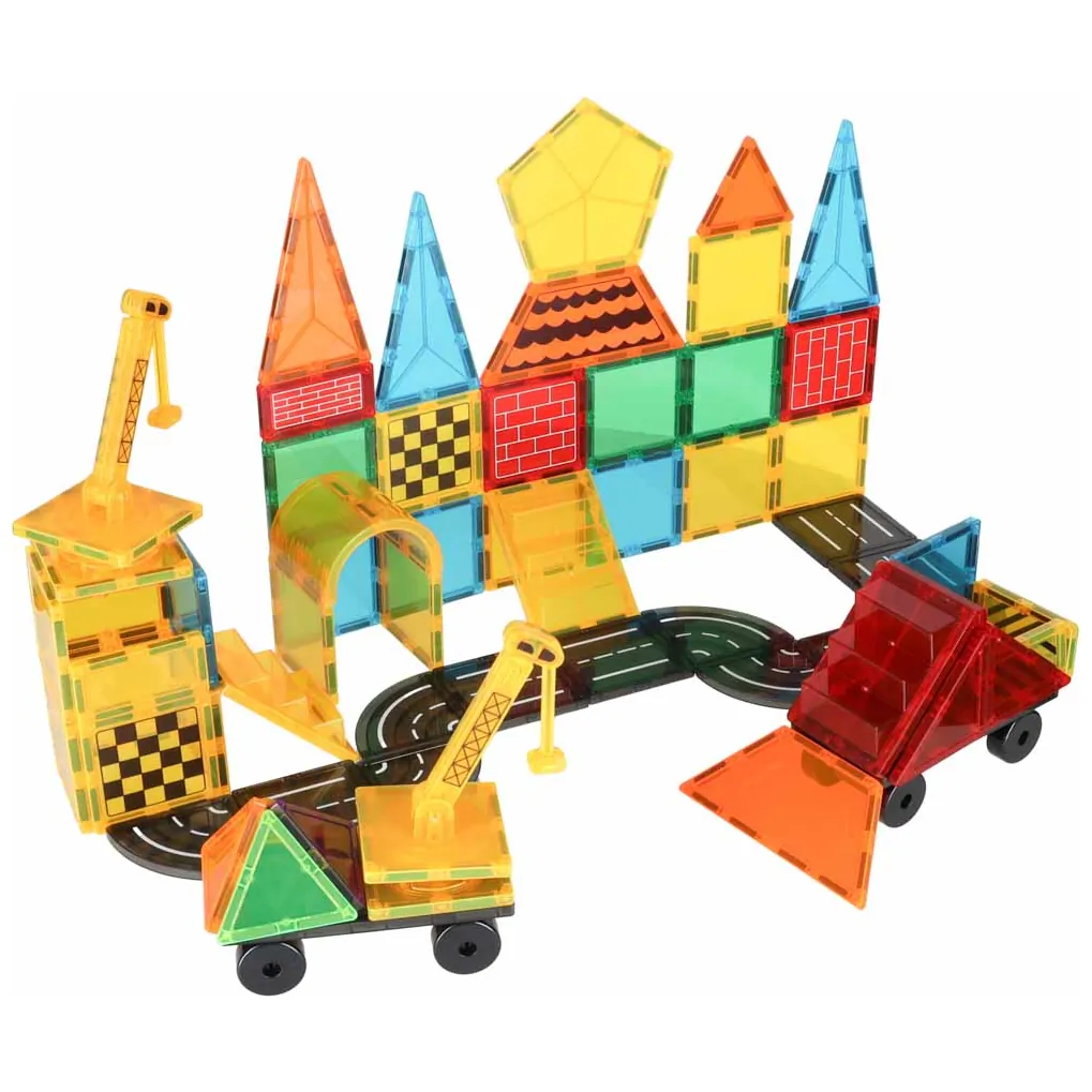 Klocki magnetyczne 3D konstrukcyjne 90 elementów - kreatywna zabawka STEM - obrazek 8
