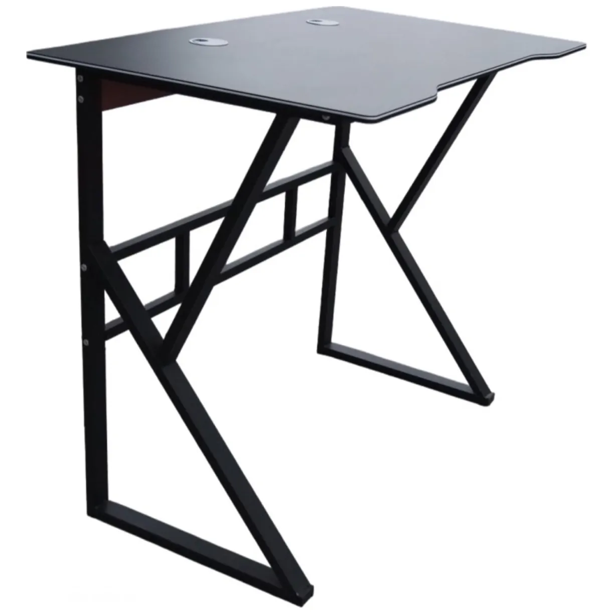 Biurko komputerowe czarne, gamingowe 100 x 60 cm STL20CZ - obrazek 3