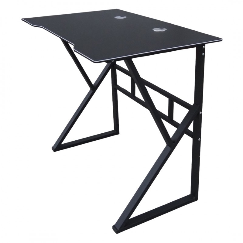 Biurko komputerowe czarne, gamingowe 100 x 60 cm STL20CZ - obrazek 4