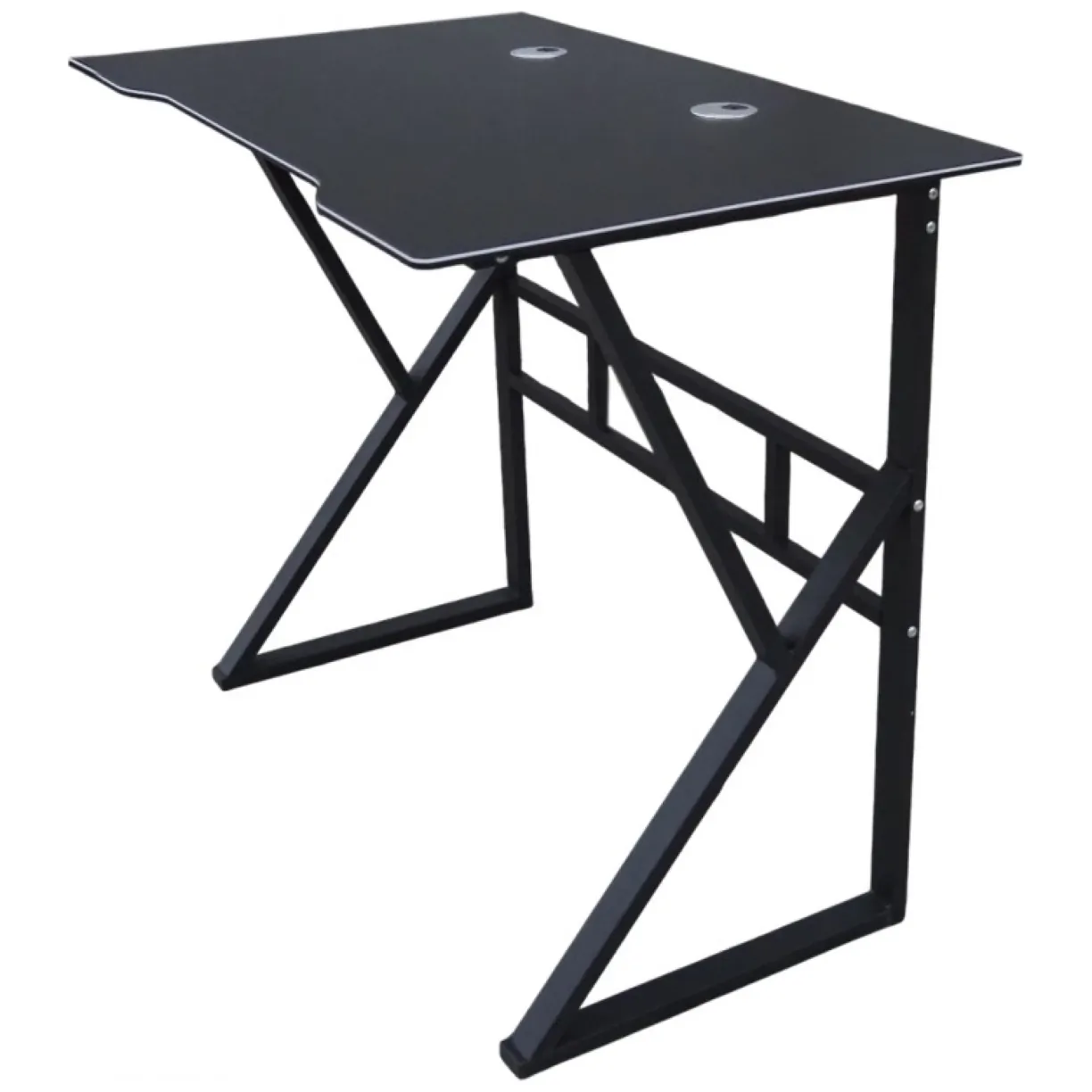 Biurko komputerowe czarne, gamingowe 100 x 60 cm STL20CZ - obrazek 4