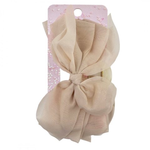 Duża kokarda tiulowa, spinka do włosów, klamra  SP303K