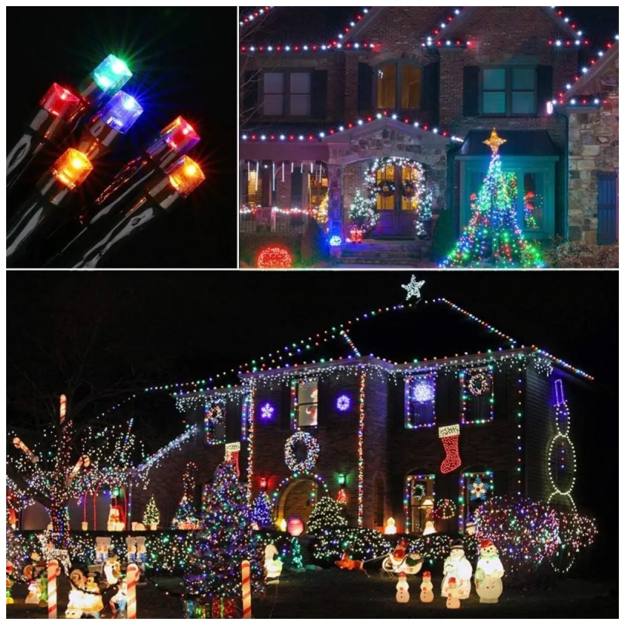Światełka lampki wewnętrzne/zewnętrzne 500 LED Multikolor - obrazek 5