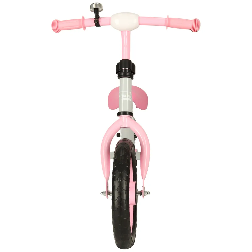 Lekki rowerek biegowy dla dzieci szaro-różowy Trike Balance - obrazek 4