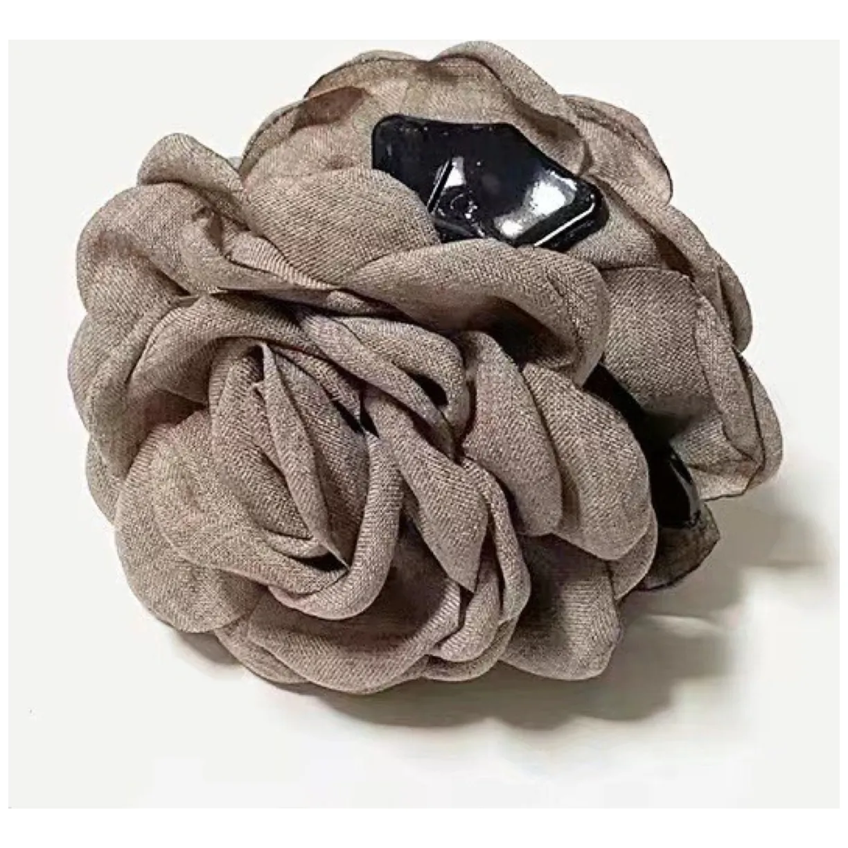 Spinka do włosów duża klamra XL kwiat róża brązowa 9cm SP288BR - obrazek 4