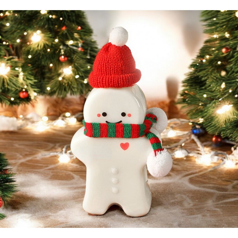 Butelka dekoracyjna 350ML kształt pierniczka z szalikiem i czapeczką 17cm BD38 - obrazek 10