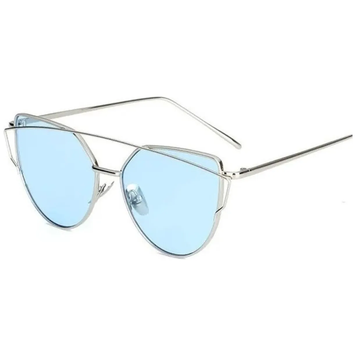 Okulary przeciwsłoneczne GLAM ROCK FASHION Niebieskie Transparentne OK21WZ15