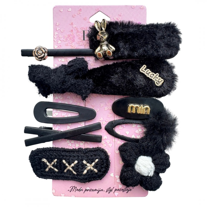 Zestaw 10 sztuk zdobionych Eleganckich Spinek do włosów SP434