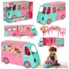 Samochód dla lalek kamper food truck zestaw 21 el.