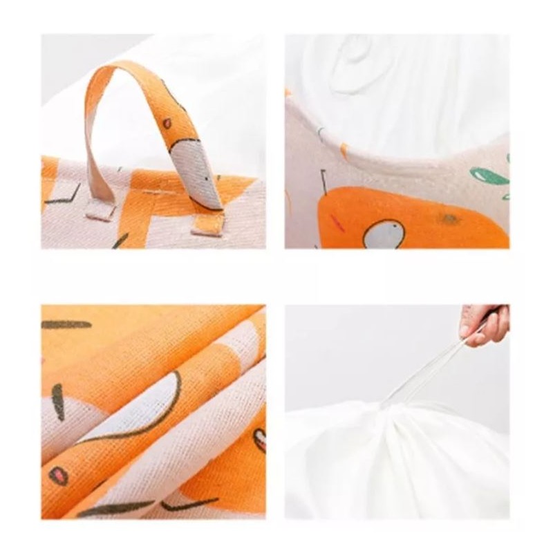 Pojemnik na zabawki kosz, worek na pranie 50x40x45 cm OR100WZ1 - obrazek 2