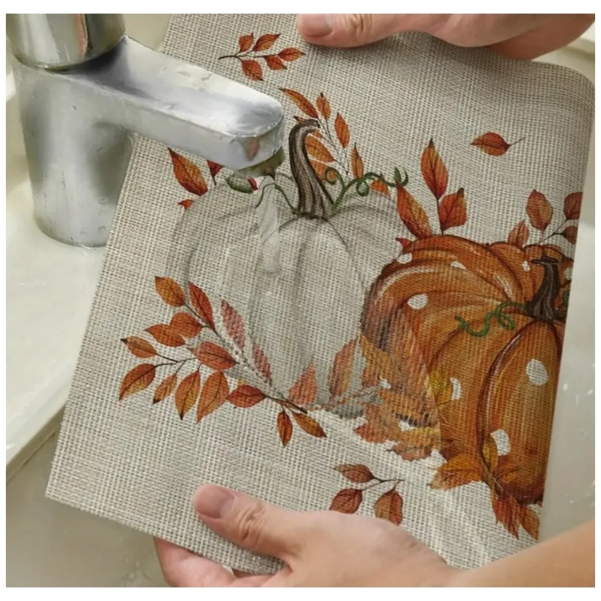 Podkładka na stół Jesienny Wzór Hello Pumpkin 30x45 cm prostokątna MP49 - obrazek 3