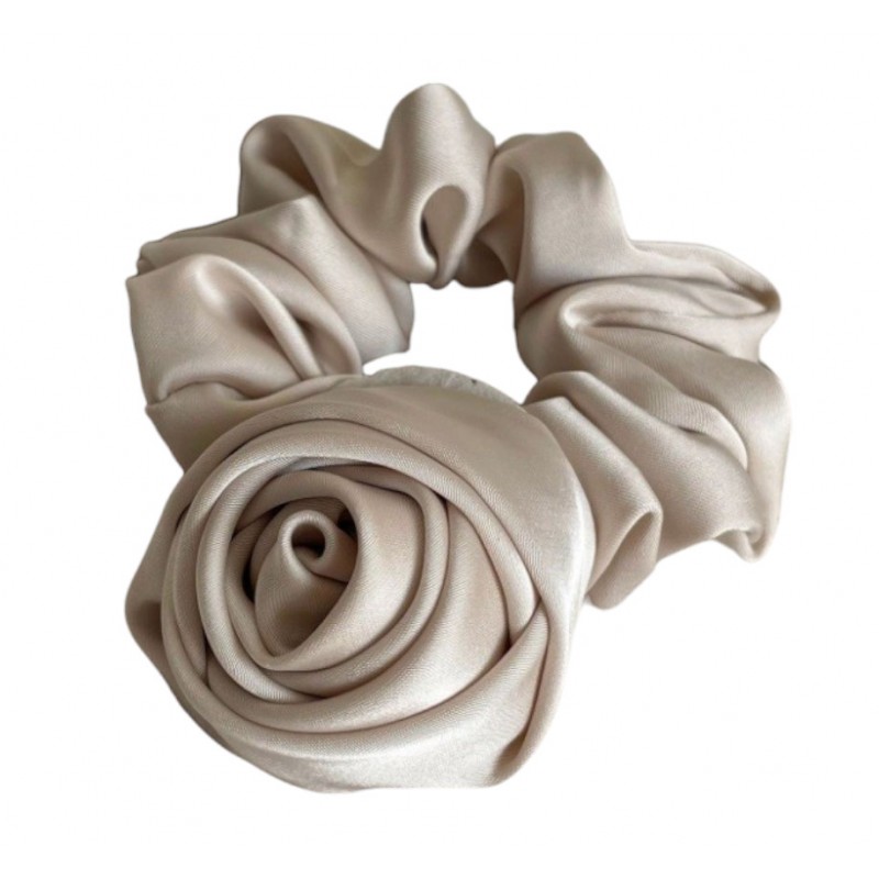 Gumka frotka z różą kremowa na plakietce GUM163K - obrazek 3