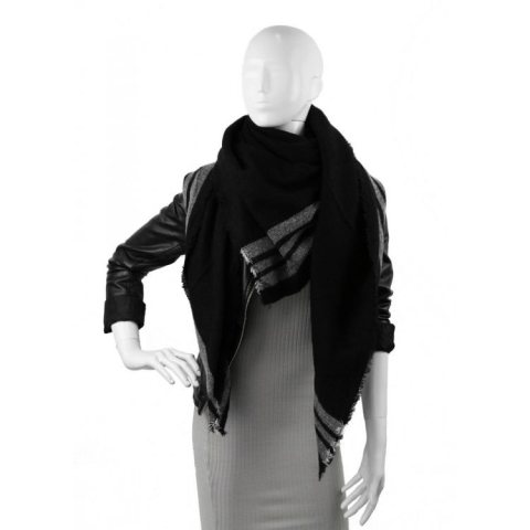 SZAL CHUSTA CZERŃ SZALS19