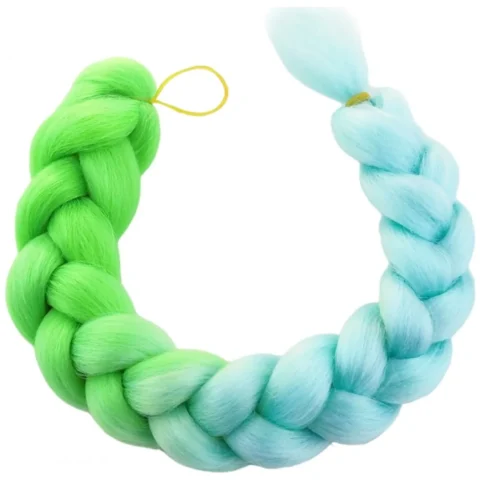 Syntetyczne włosy 120 cm gęste ombre WLS46