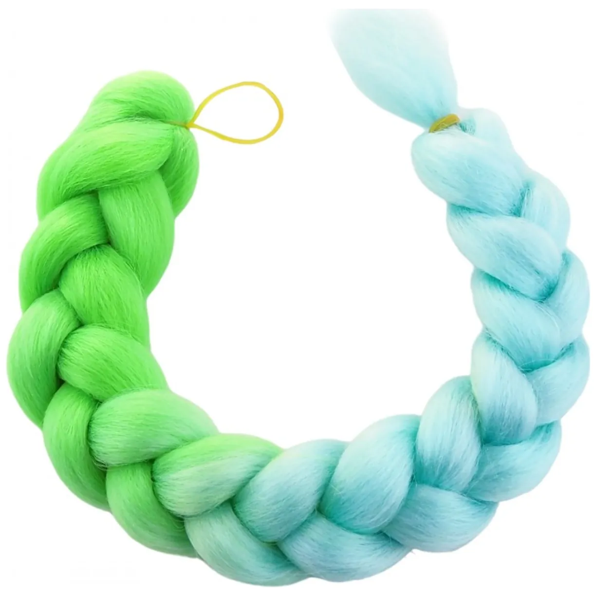 Syntetyczne włosy 120 cm gęste ombre WLS46