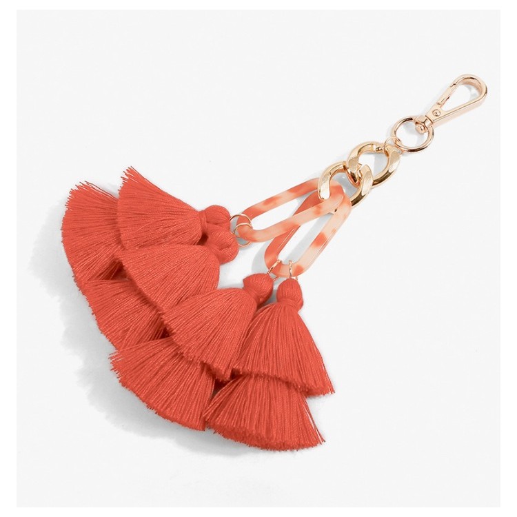 BRELOK POMPON CHWOST XXL pudrowy BRL40KOR - obrazek 2