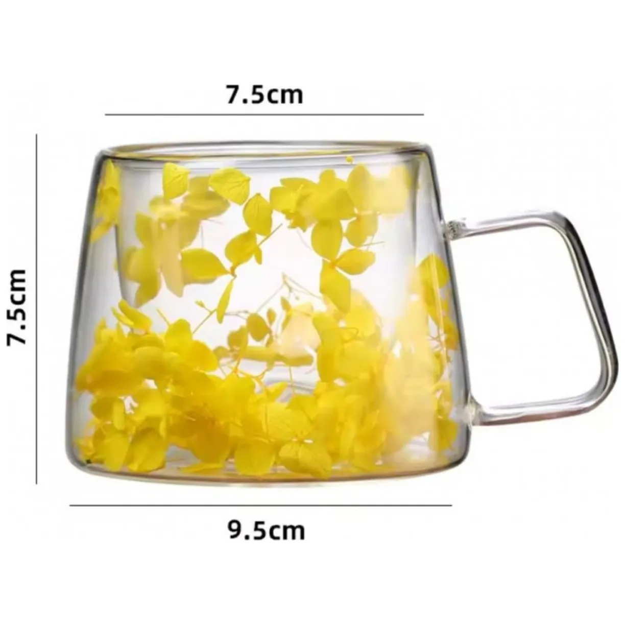 Szklanka termiczna z kwiatami w środku, hortensje 180 ml 1szt - obrazek 4