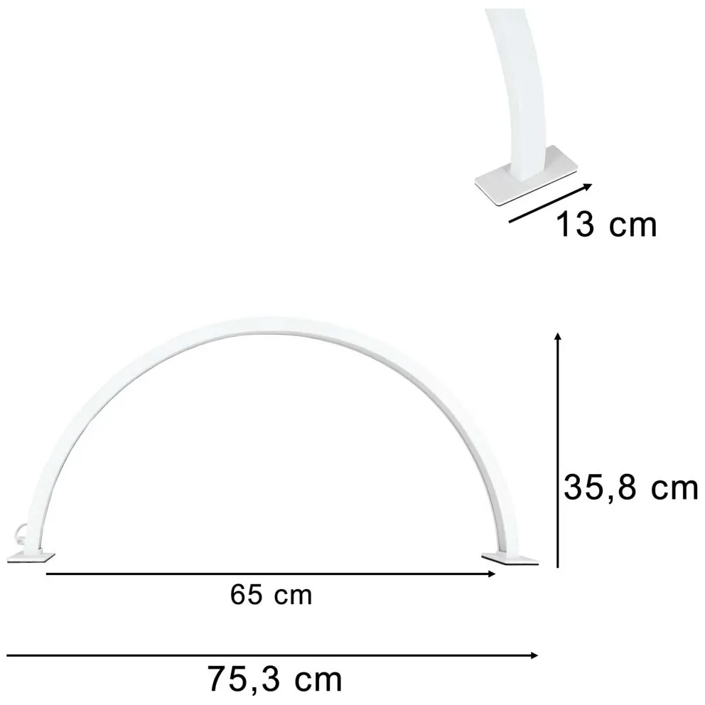 Lampa do paznokci LED bezcieniowa biurkowa biała łuk z regulacją jasności - obrazek 13