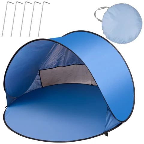 Namiot plażowy duży samorozkładający się automatyczny na plażę parawan ogrodowy XL 146x146cm + pokrowiec