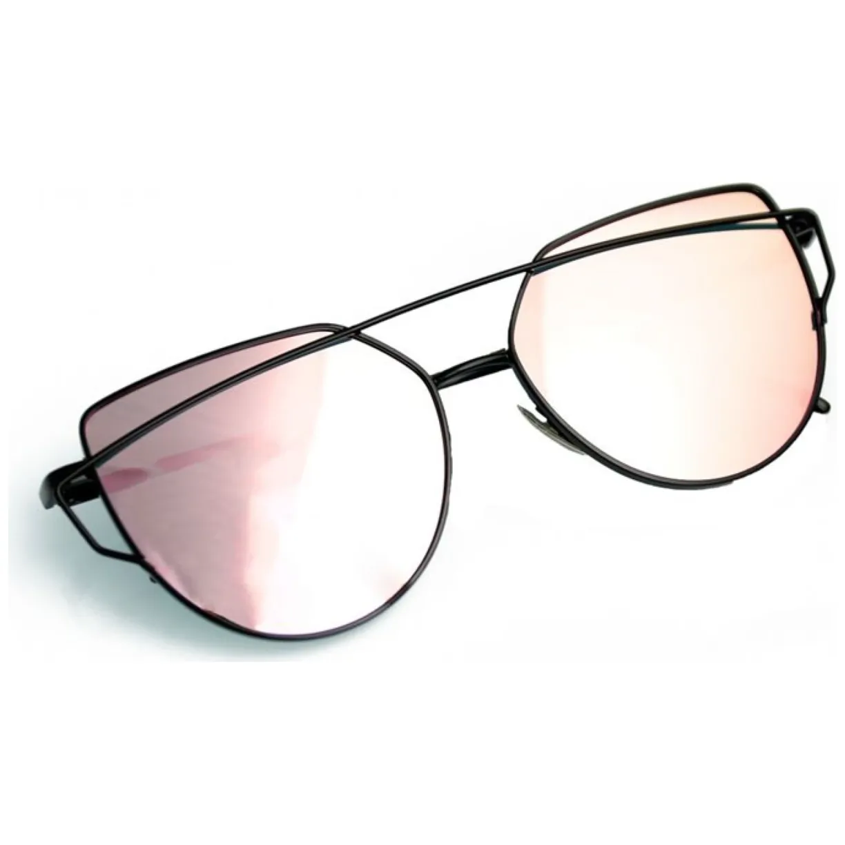 Okulary przeciwsłoneczne GLAM ROCK FASHION Lustrzanki Różowe - obrazek 2