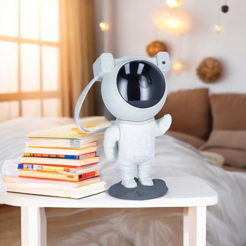 Projektor Gwiazd Nieba LED Astronauta Lampka Nocna na pilot, 21,5 cm LAMP42 - obrazek 3