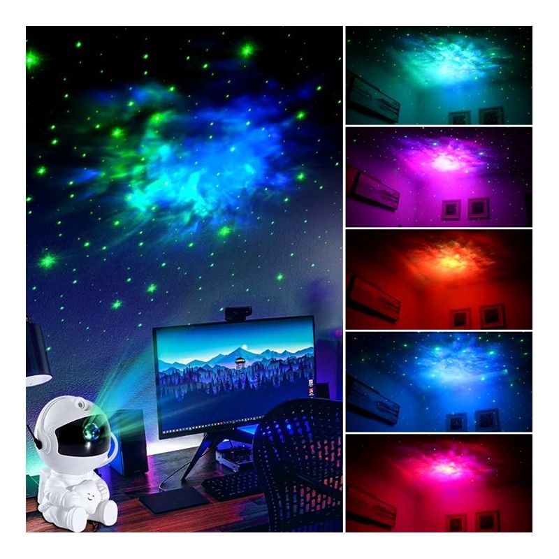 Projektor Gwiazd Nieba LED Astronauta Lampka Nocna na pilot, 21,5 cm LAMP42 - obrazek 7