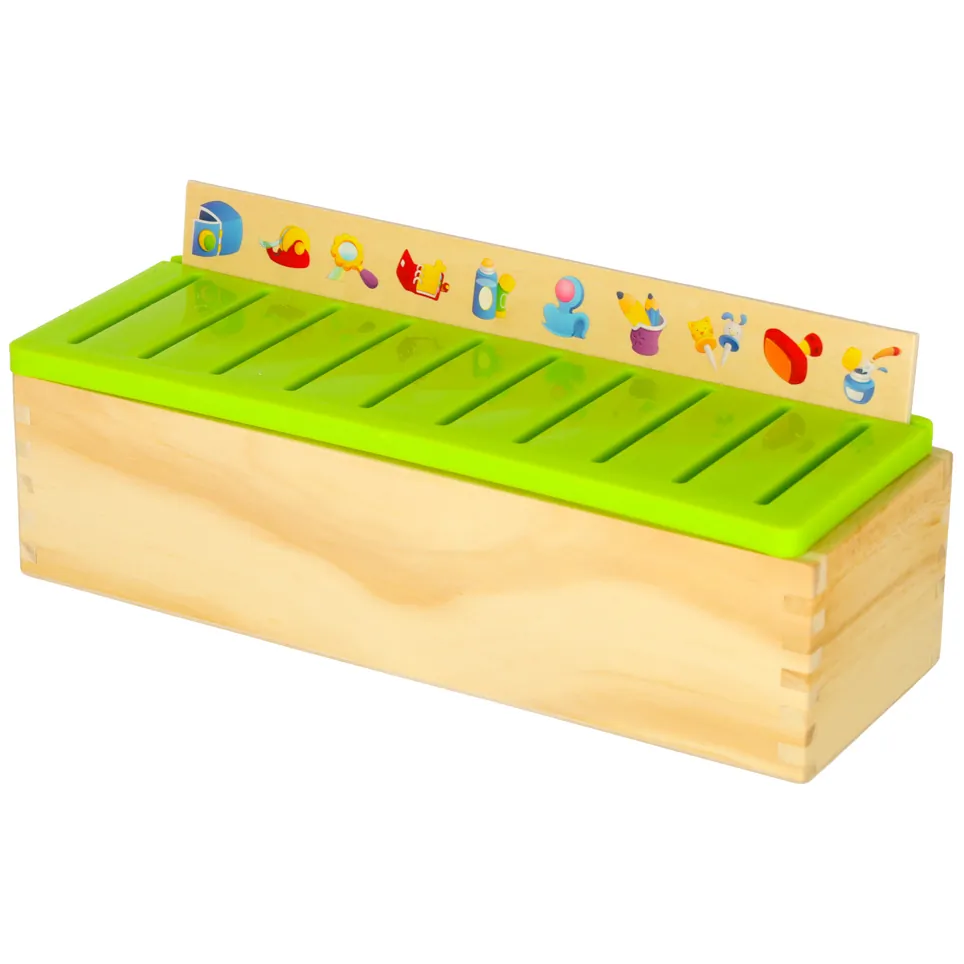 Drewniany sorter edukacyjny 90 elementów układanka dopasuj obrazki - obrazek 6