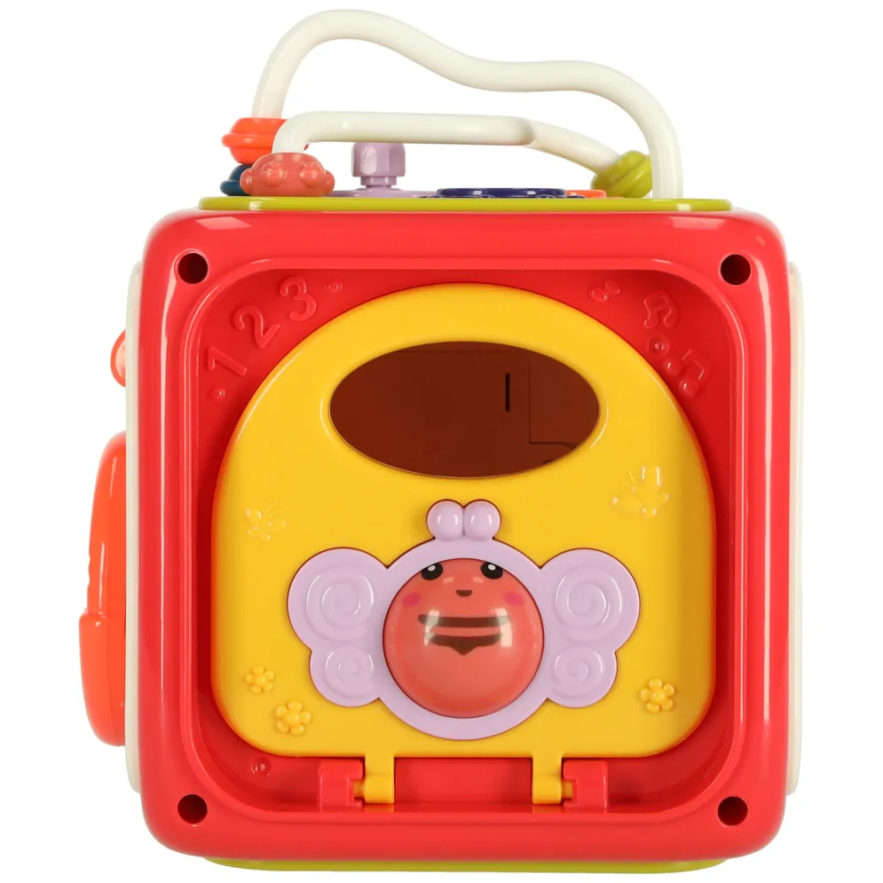 Sorter układanka kostka sensoryczna klocki edukacyjne Montessori 6w1 - obrazek 4