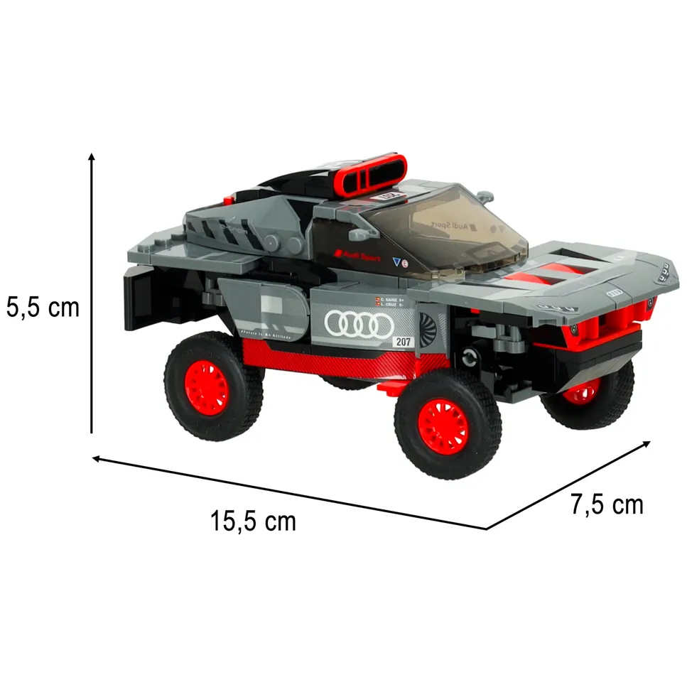 Zestaw klocków Audi RS Q e-tron 1:30 model samochodu do złożenia dla dzieci - obrazek 7