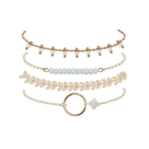 Zestaw 4w1 bransoletki  BOHO B479