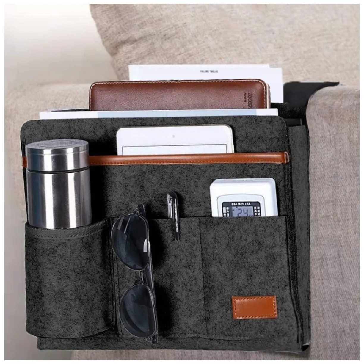 Organizer z filcu grafit ORM03GRAF-FILC - obrazek 3