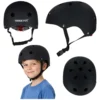 Kask rowerowy dla dziecka Trike Fix dziecięcy regulowany LED S 48-54cm czarny