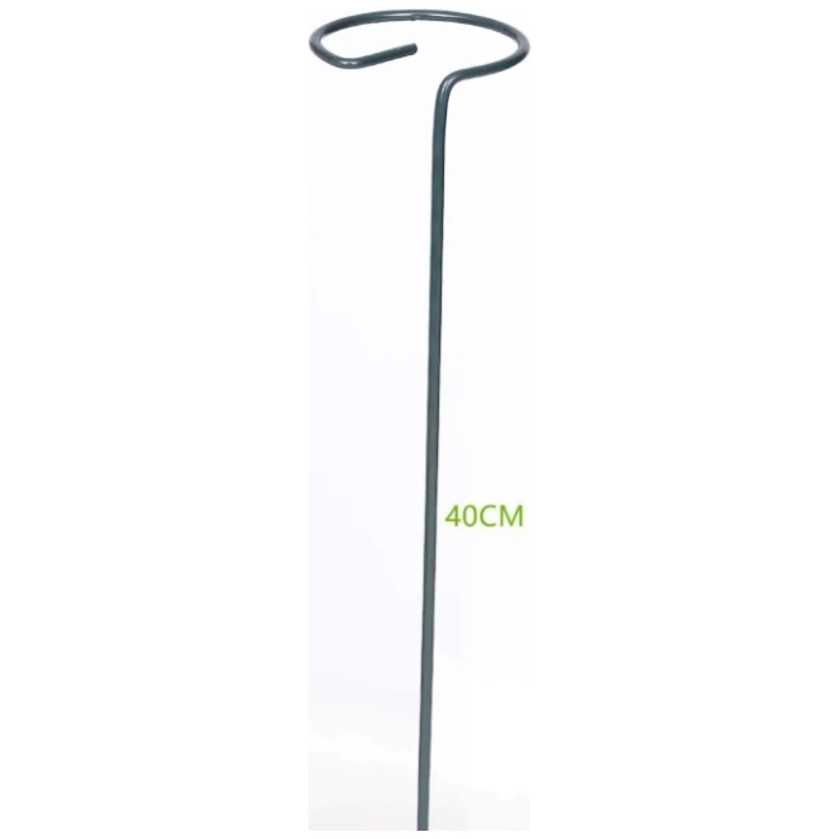 Metalowa podpórka do roślin pnących i kwiatów 40 cm ciemnozielona - obrazek 2