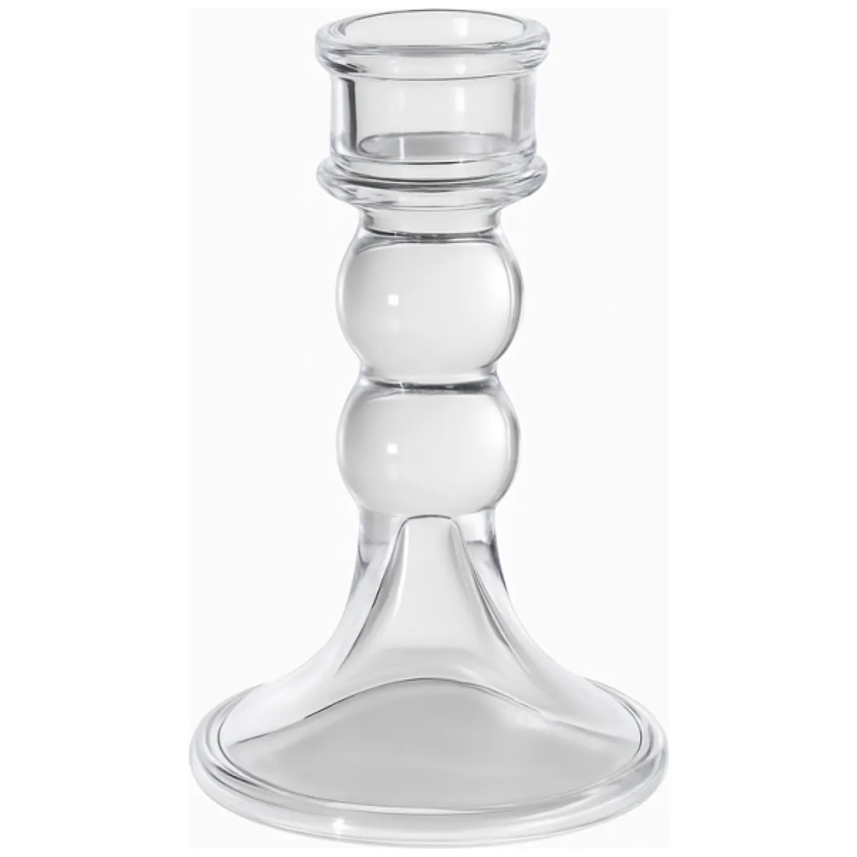 Świecznik dekoracyjny, szklany Glamour 12,5 cm - SW17 - obrazek 2