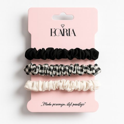 Zestaw frotek gumek 3w1 na plakietce PIN UP GUM182